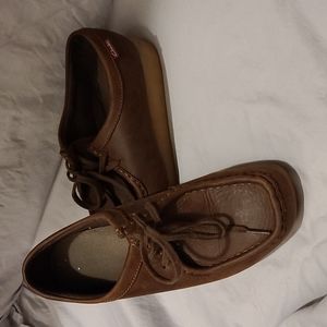 Clarks Brown Leather Lace up Shoes